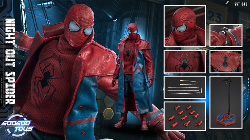 SooSoo Toys 1/6 SST-043 Night Out Spider NIB Marvel Hot US Seller INSTOCK