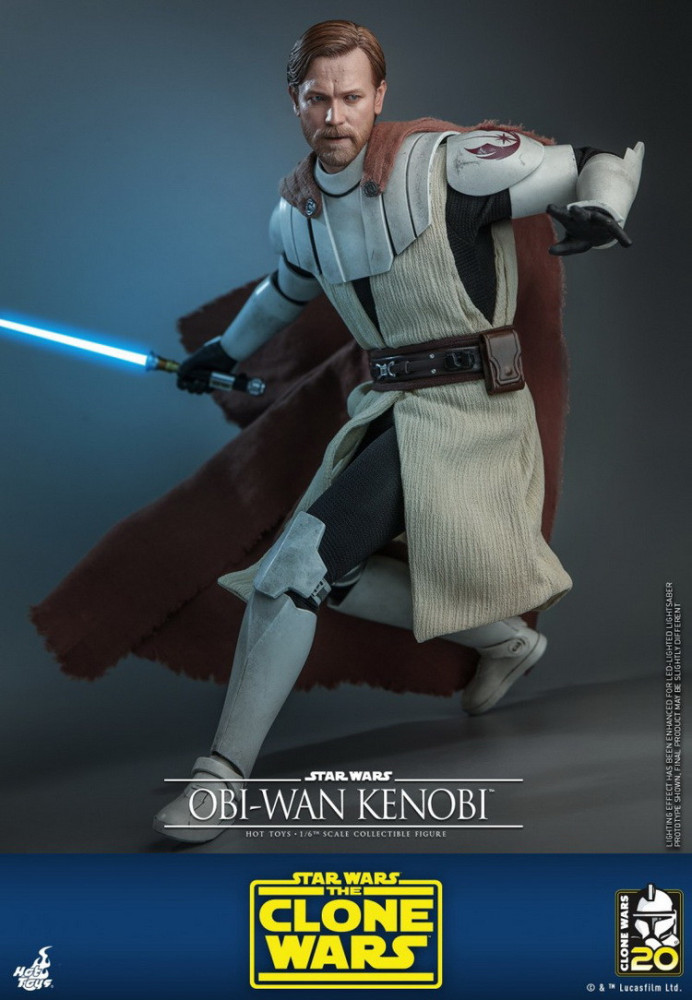 In Stock HOTTOYS 1/6 TMS095 OBI-WAN KENOBI THE CLONE WARS