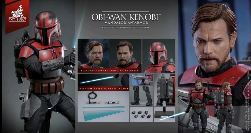 In Stock HOTTOYS 1/6 TMS126 OBI WAN KENOBI MANDALORIAN ARMOR