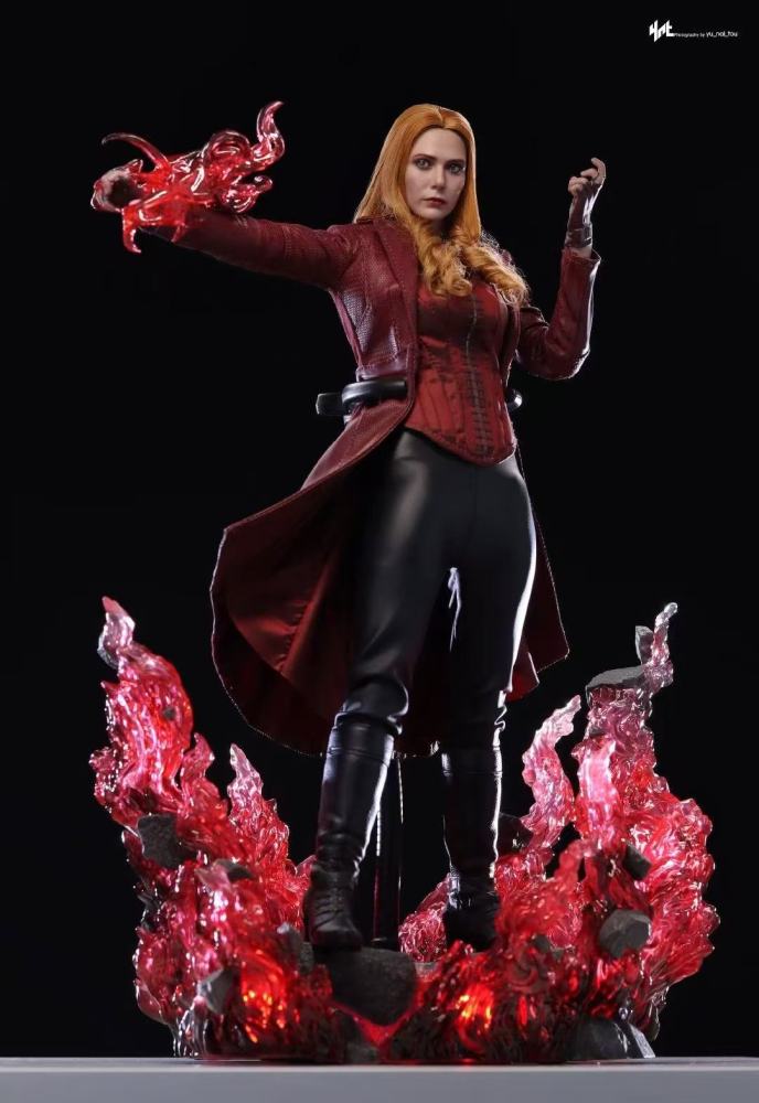 In Stock hottoys HT 1/6 DX36AE Red Witch Wanda Avengers 4 Hair Transplant Version