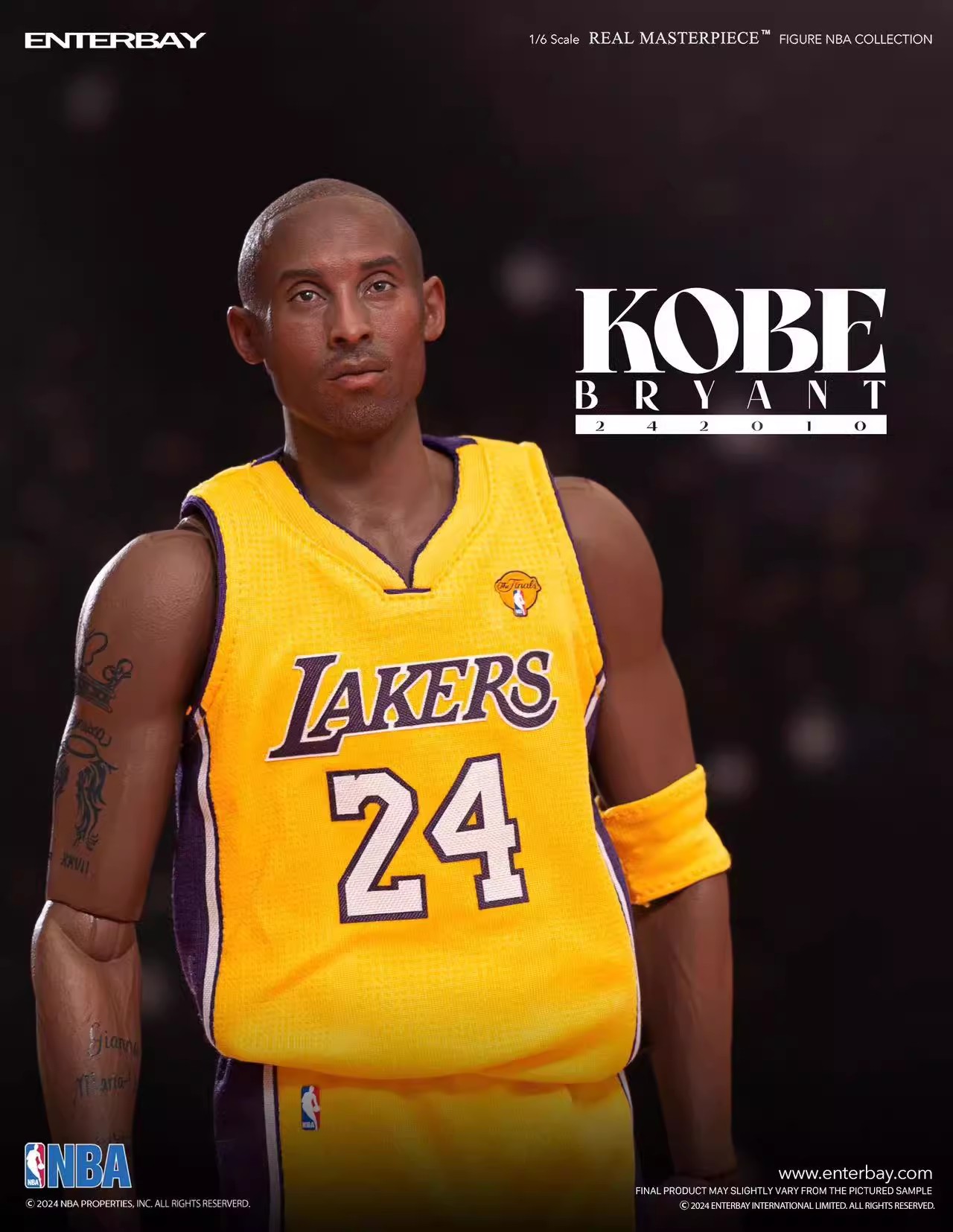 In Stock ENTERBAY RM-1098 NBA basketball player Kobe Bryant 1/6