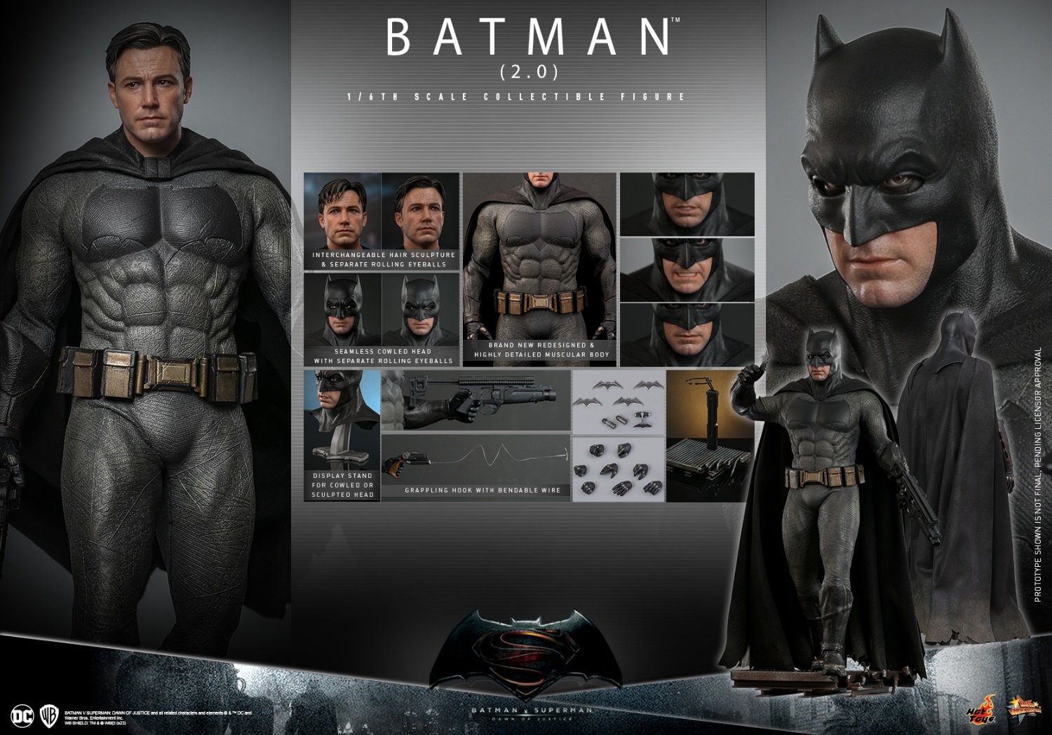 Pre-order Hot Toys MMS731 1/6 Batman v Superman 2.0 Action