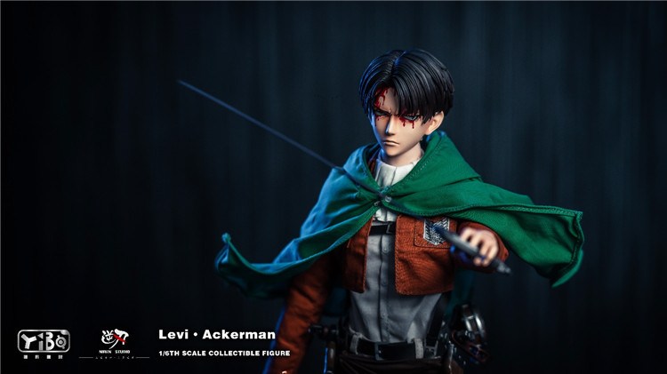 In Stock YIBO TOYS 1/6  YB-R2013B Attack on Titan Levi Ackerman Action Figure Model