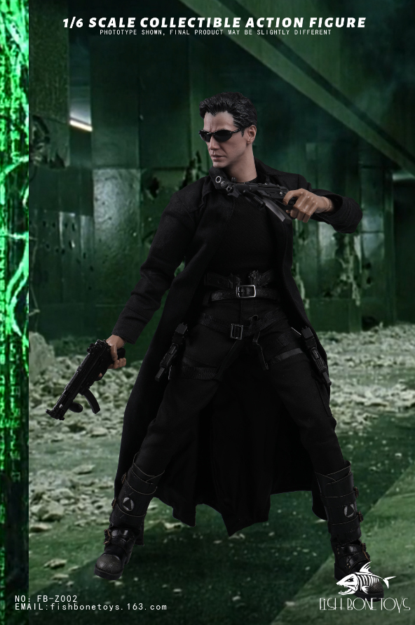 In Stock FISH BONETOYS FB-Z002 1/6 The Matrix Niokeanu Reeves 12''Action Figure Model Doll Toys