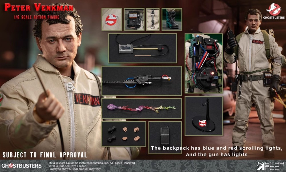 STAR ACE Toys SA0151 SA0154 1/6 Ghost Hunter Peter Venkman  Ghost Hunter Winston Zeddemore Action Figure