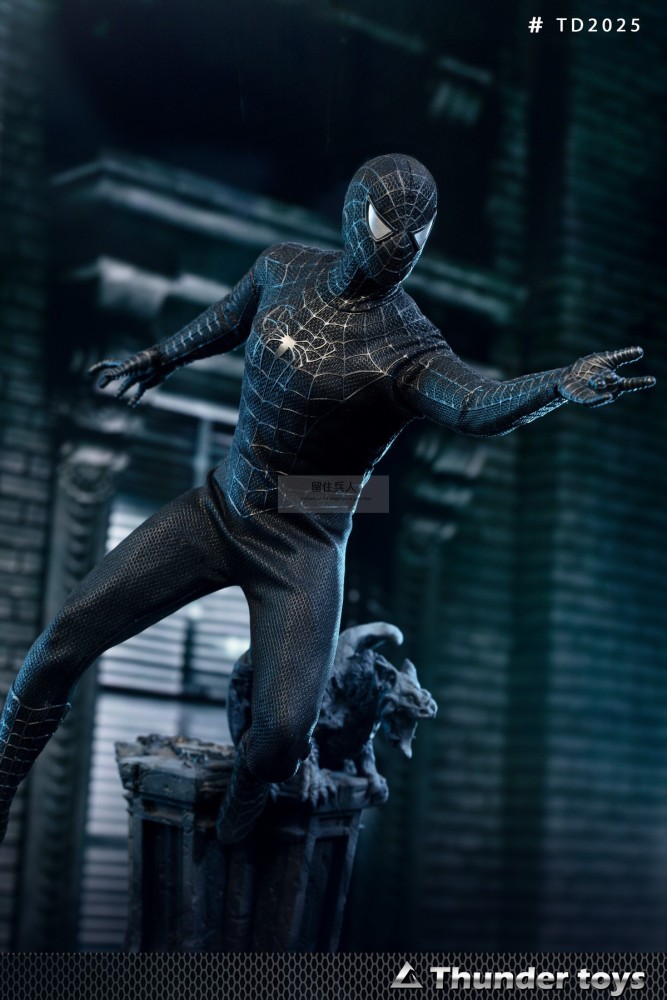 In Stock Thunder Toys TD2025A 1/6 Variant Black SpiderMan 12" Action Figure Male