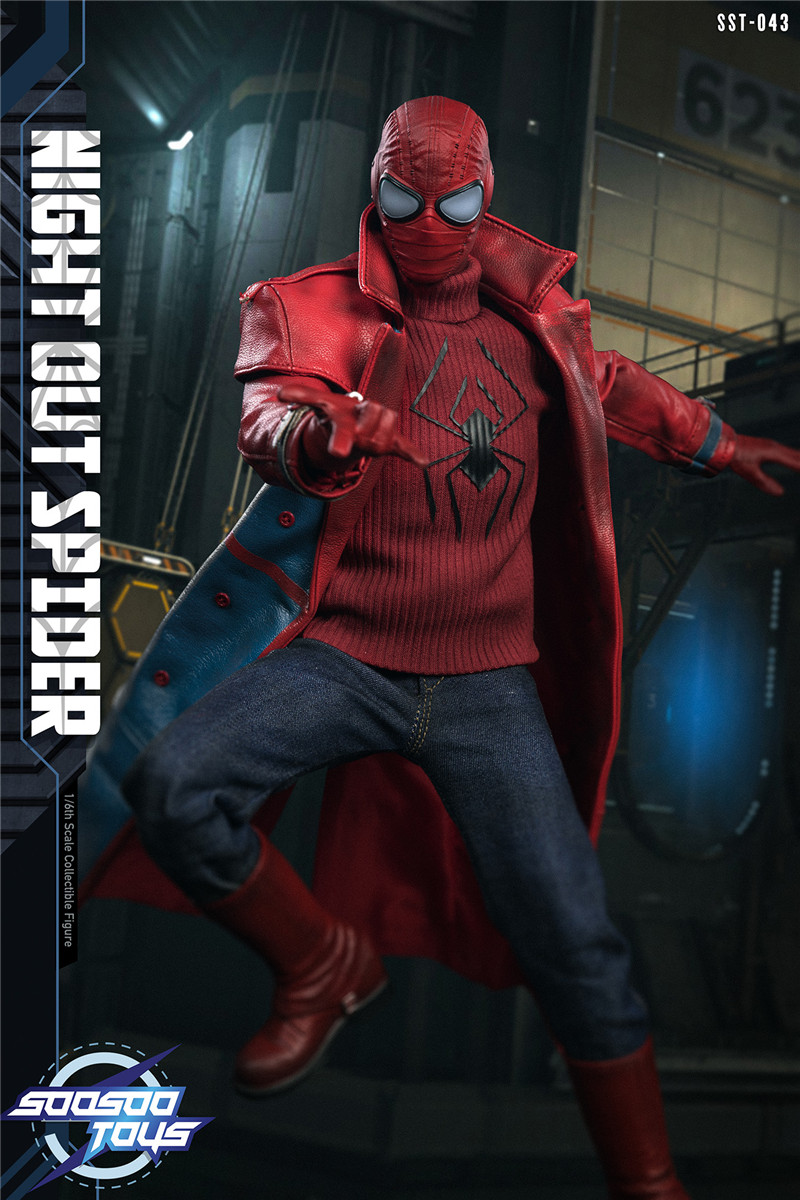 SSR SOOSOO Toys 1/6 Night Out Spider Figure - Marvel Collectible