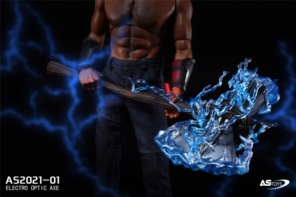 In Stock 1/6 ASTOYS AS2021-01 Thor Battleax Weapon Toy Axe Luminous Version Model Toy