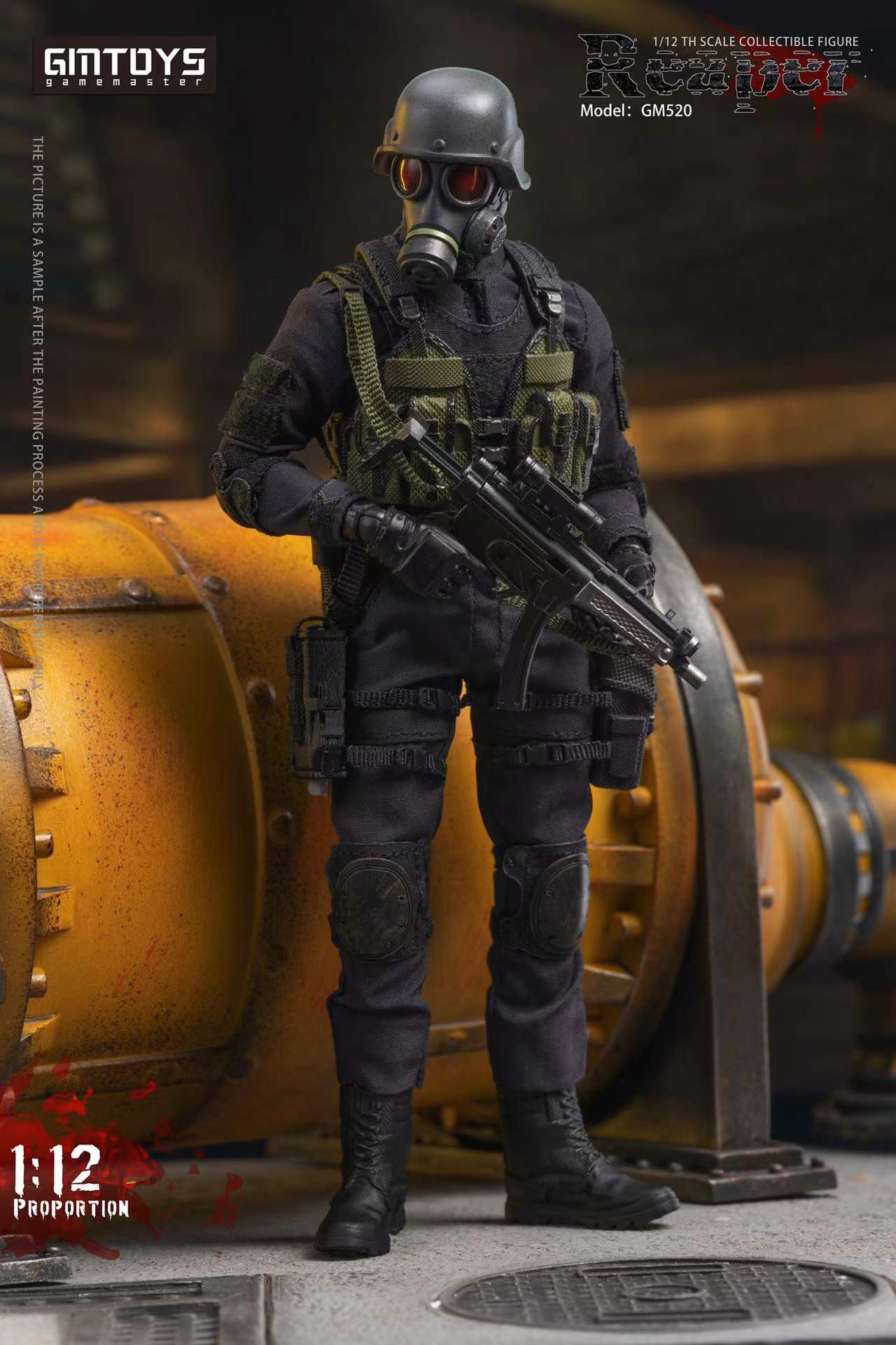 Gmtoys Biohazard6 death hunk 1/12 アクションフ Gmtoys Resident Evil hunk Action Figure Model In Stock 1/12 Scale