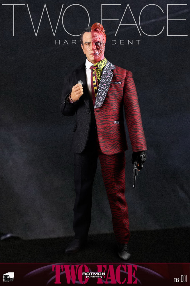 In Stock ToyzTruboStudio TTS-001 Batman Forever Two Face 1/6 Figure Double Heads