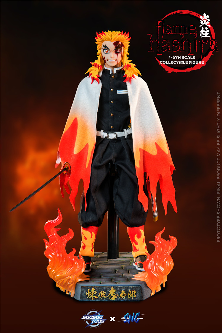 In Stock Soosootoys SNC SC-001 FLAME HASHIRA Demon Salyer 1/6