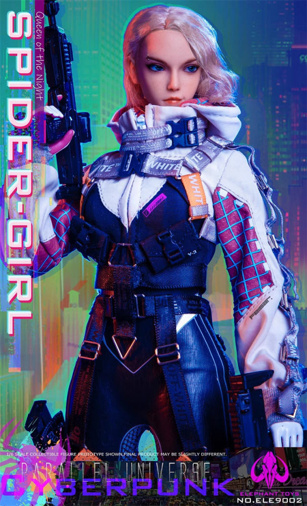 In Stock ELEPHANT TOYS ELE9002 1/6 Cyber Spider-Girl Collectible Action Figure