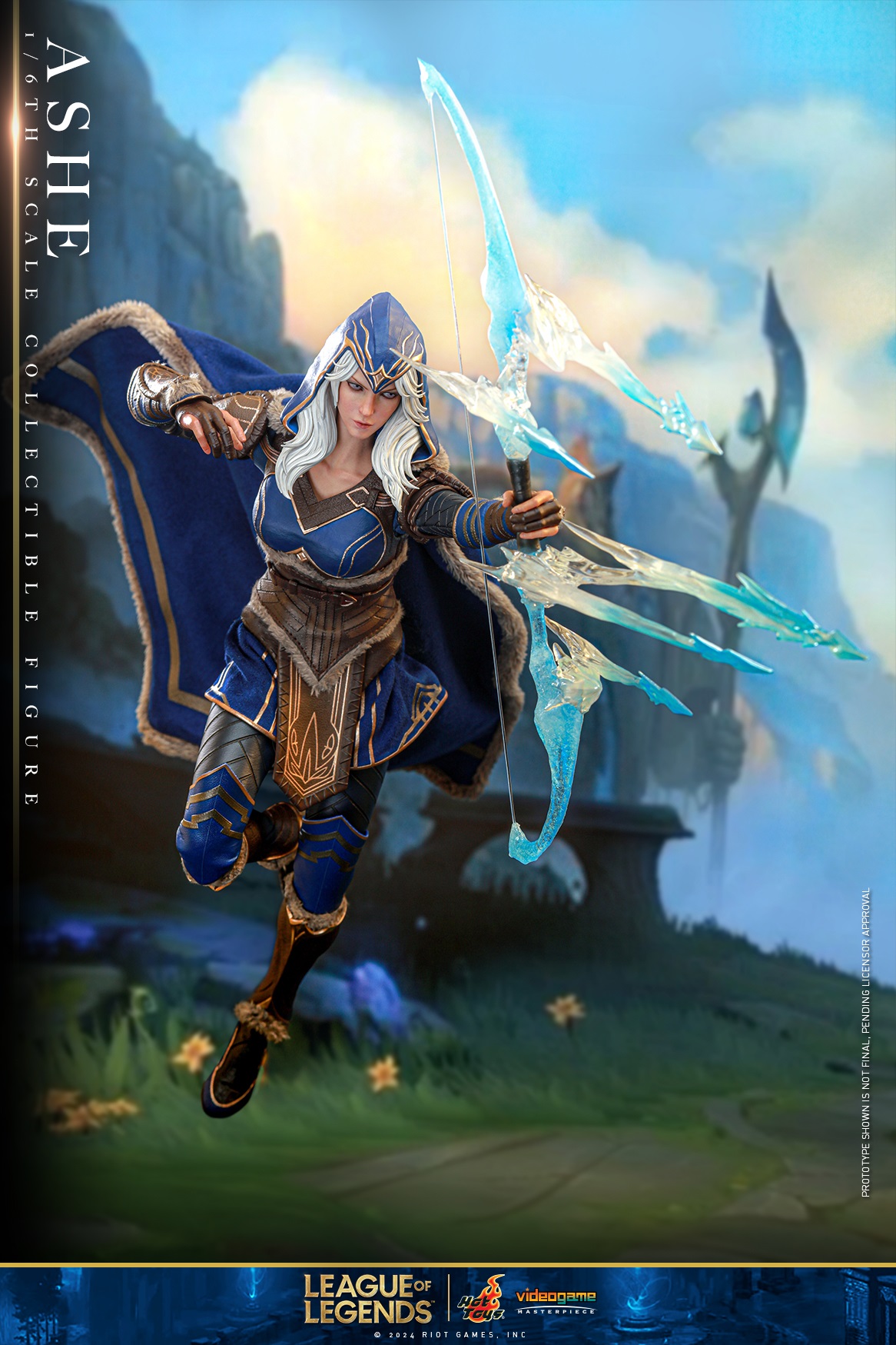 In Stock HotToys HT VGM60 1/6 LOL Ice Shooter Ashe Action Figure
