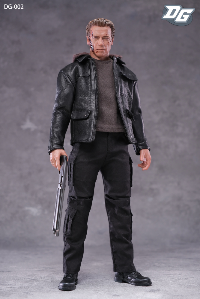 In Stock  DeGaotoys DG-002 1/6 Old Arnaud T800 leather suit sling set