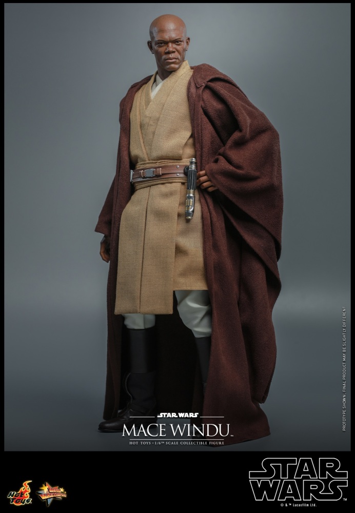 In Stock Hot Toys MMS681 Star Wars Episode II Attack of the Clones Mace Windu