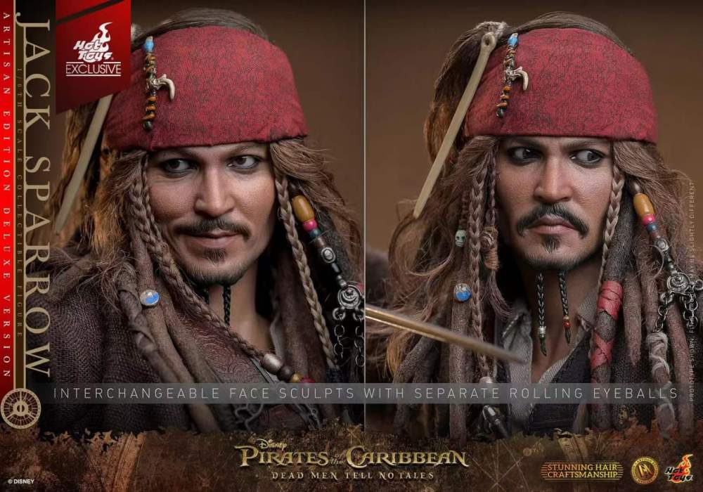 First batch HOTTOYS 1/6 DX37 DX38 ARTISAN JACK SPARROW