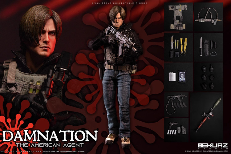[Pre-order] EKUAZ STUDIO EKS09 1/6 Resident Zombie Evil Crisis Leon Action Figure