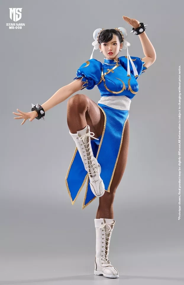 In Stock New STAR MAN MS-008 1/6 Female Fighter Chunli Collectible Action Figure
