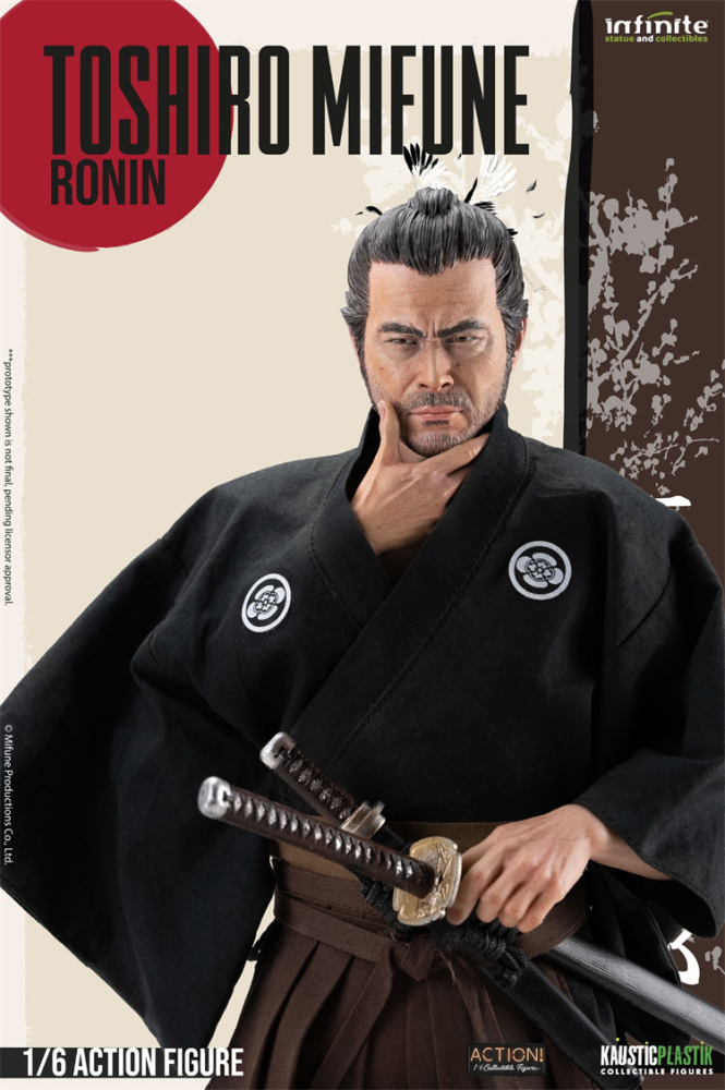 In Stock  Infinite Statue X Kaustic Plastik Toshiro Mifune Samurai/Ronin/Double Pack 1/6  Action Figure
