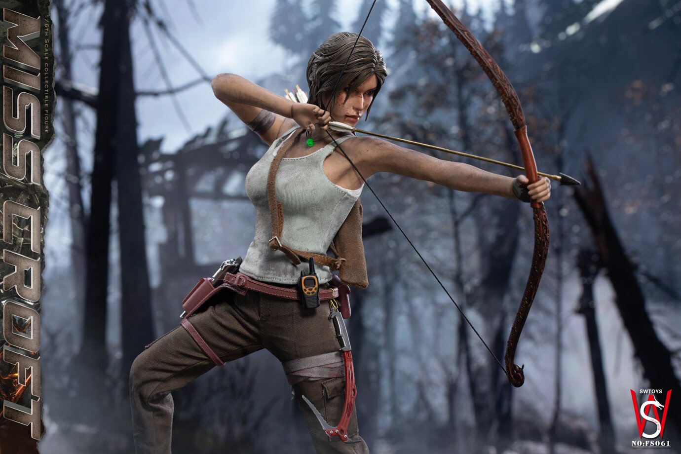 In Stock SWtoys FS061 1/6 MISS CROFT Lara Action Figure Model