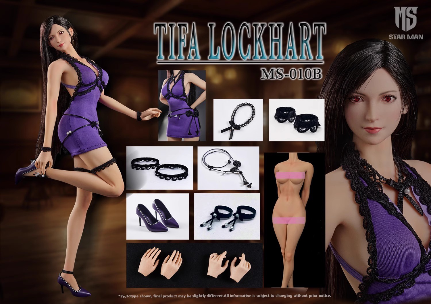 In Stock STAR MAN MS-010 1/6 Fantasy Goddess Tifa Lockhart Action