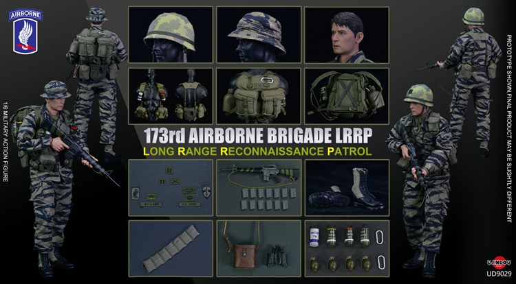 In Stock UJINDOU 1/ 6 UD9029 Army 173rd Airborne Brigade LRRP in