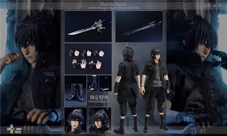 GAMETOYS GT-010A+特典ヘッドノクティス・ルシス1/6Noctis In Stock GAMETOYS 1/6 GT-010 Fantasy Prince Noctis Action Figure