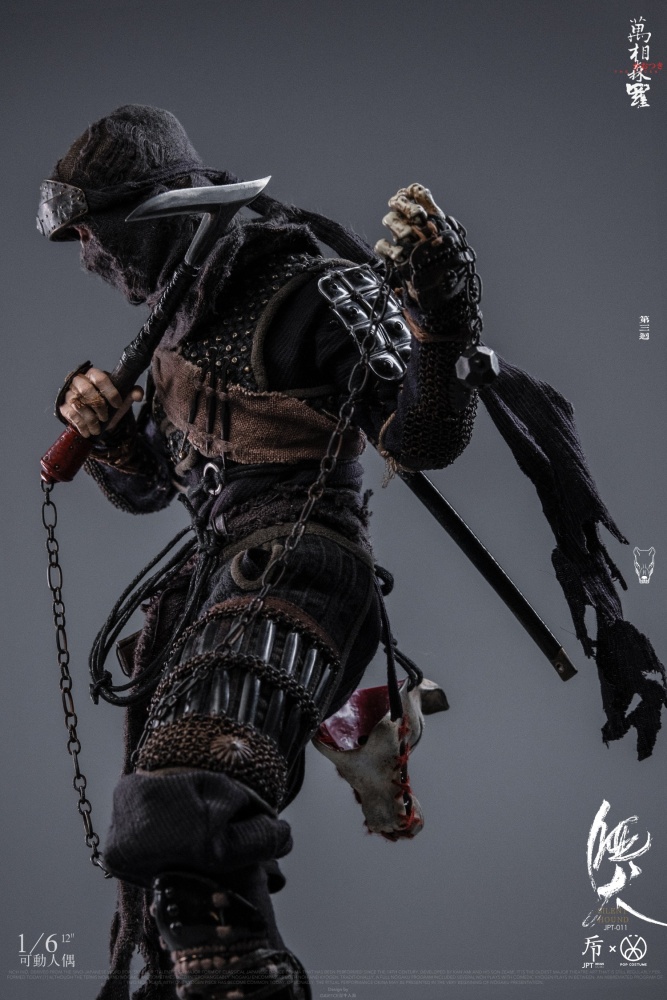 In Stock  JPT design×POPCOSTUME JPT-011 1/6 NINJA Silent Hound Collectible Action Figure