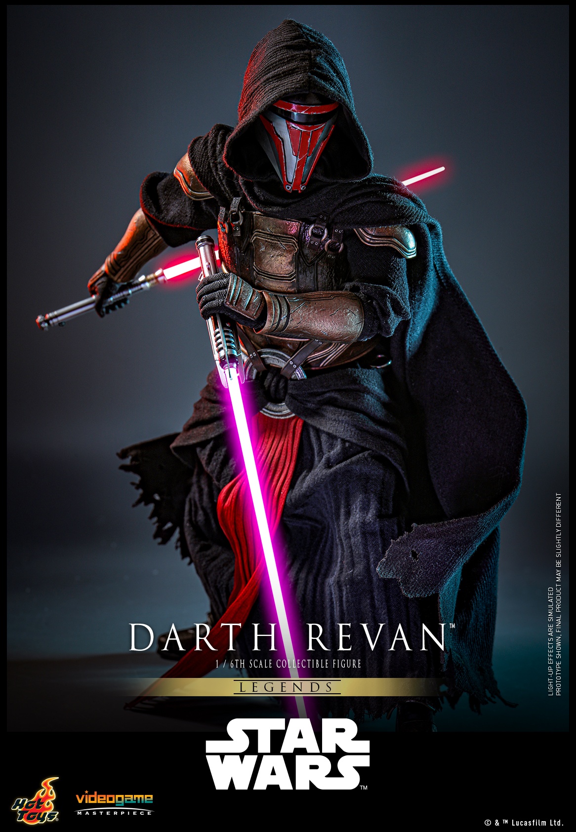 ホットトイズVGM62 スター・ウォーズ ダース・レヴァンDarth Revan In Stock Hot Toys 1/6 VGM62 Star Wars Legends Darth Revan 1