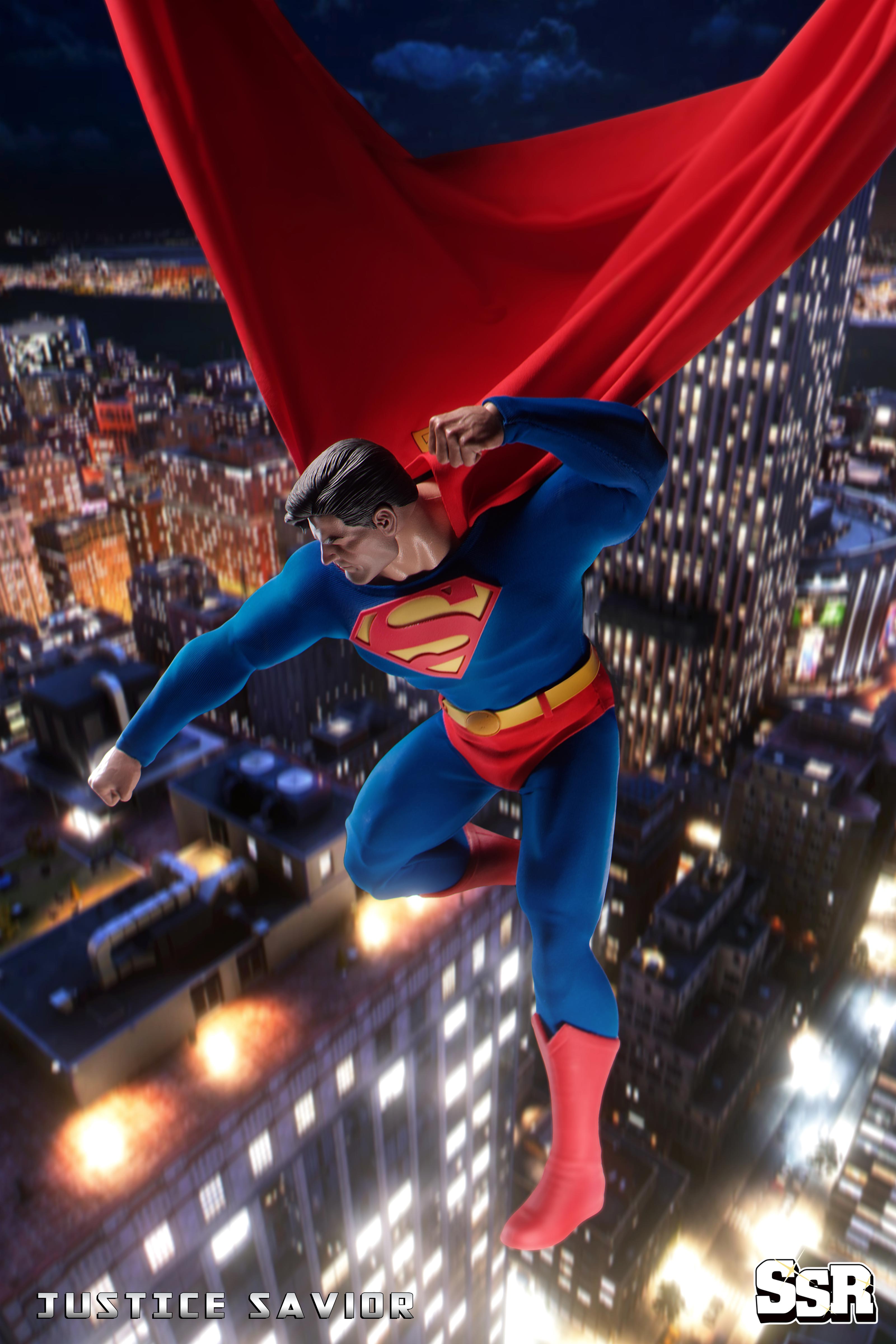 SSR 1/6 ジャスティス・セイヴィアー SSC-014 スーパーマン New Superman SSR (SSC-014) 1/6 Scale Justice Savior Figure