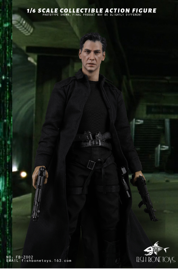 In Stock FISH BONETOYS FB-Z002 1/6 The Matrix Niokeanu Reeves 12''Action Figure Model Doll Toys
