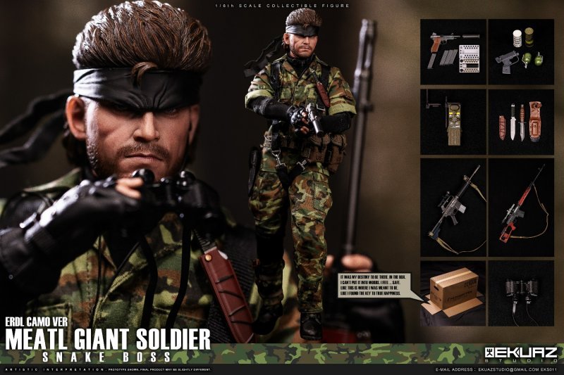 Pre-order EKUAZ STUDIO  EKS010/011 1/6 Metal Gear Solid Snake Action Figure