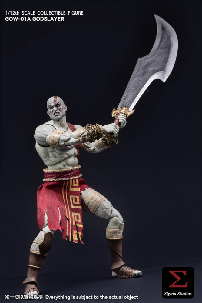 [Pre-order] SIGMA STUDIOS GOW-01A 1/12 The God Kratos Ghost of War Action Figure Toy