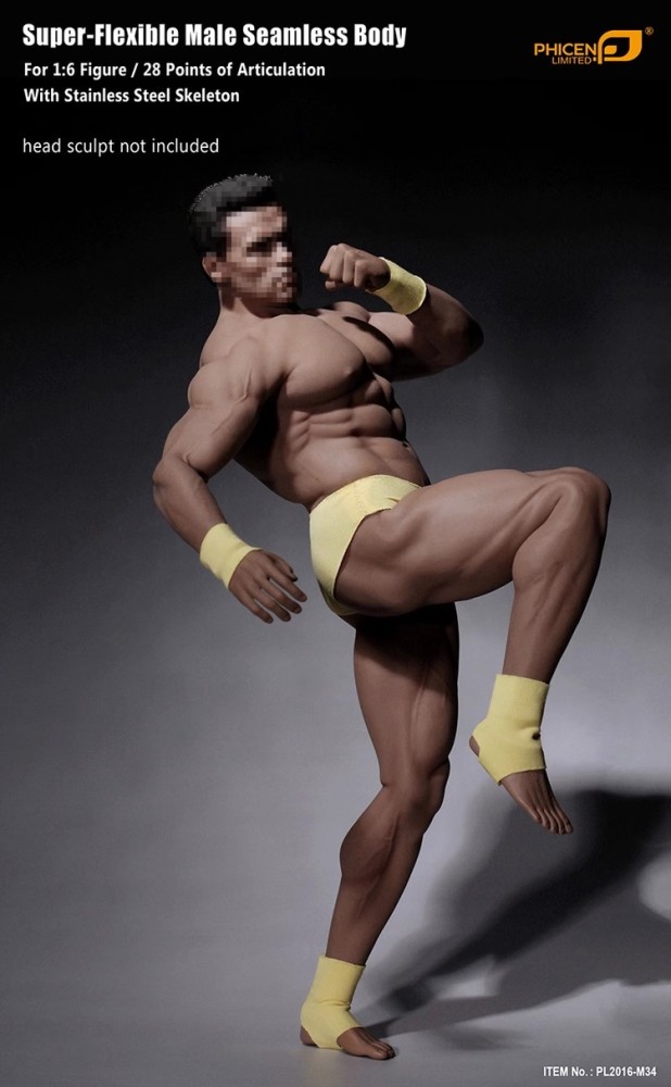 In Stock 1/6 PHICEN TBLeague Steel Skeleton MALE SEAMLESS Body  M34 Figure