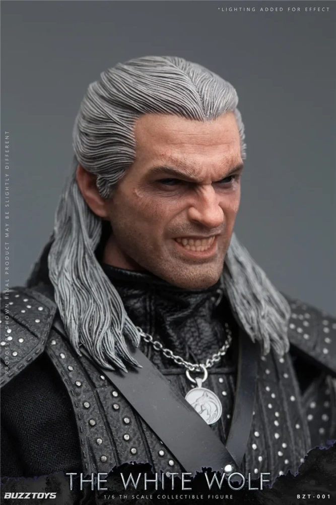 In Stock BUZZTOYS BUZ001 1/6 The White Wolf The Witcher Geralt Henry Cavill Action Figures Gift Collection Hobby