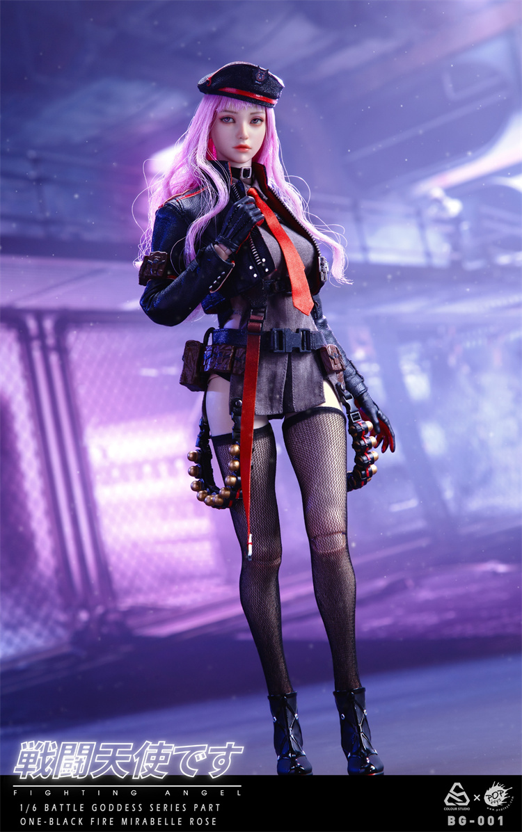 POPTOYS x COLOUR STUDIO 1/6 戦闘天使 BG-001 In Stock POPTOYS BG-001 1/6 Battle Angel Black Fire Mirabelle Rose