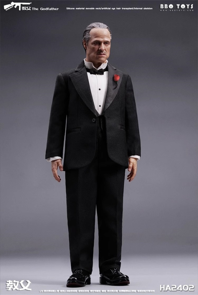 In Stock  1/6 BBOTOYS HA2402 Moive Action Figure Godfather Model Collection Full Set（Face silicone）