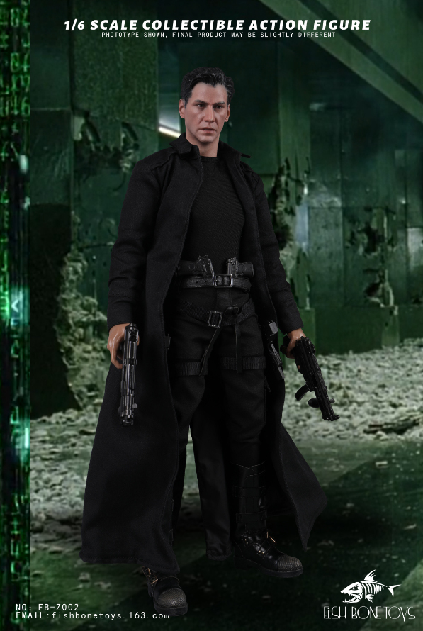 In Stock FISH BONETOYS FB-Z002 1/6 The Matrix Niokeanu Reeves 12''Action Figure Model Doll Toys