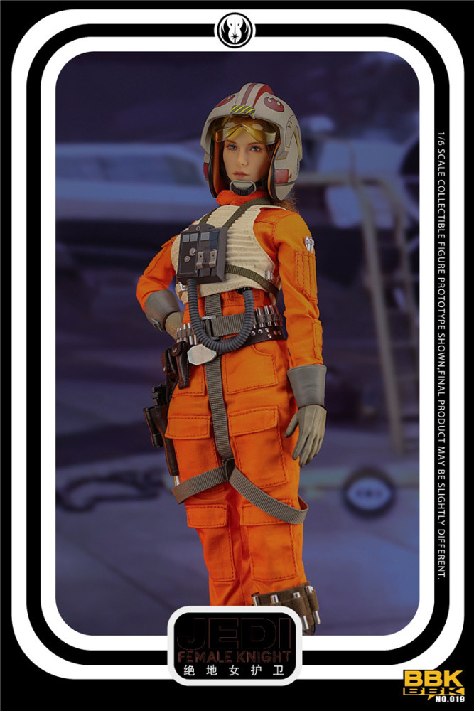 In Stock New BBK BBK019 1/6 Jedi Female Knight 12" Female Action Figure Model
