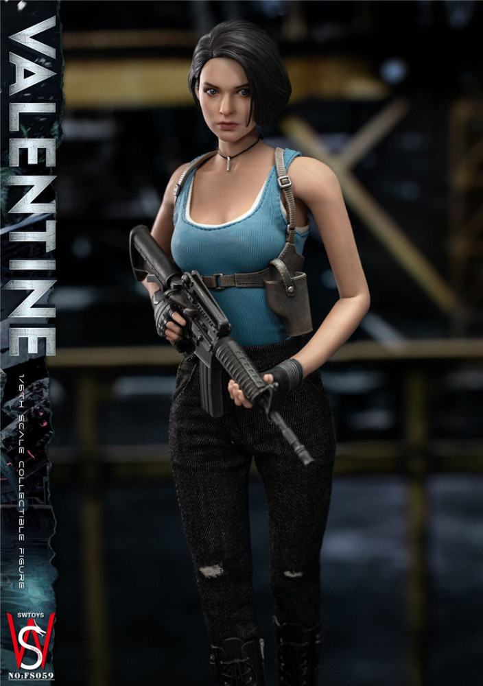 In Stock SWTOYS FS059 1/6 Zombie Killer Valentine Female Action Figure Model