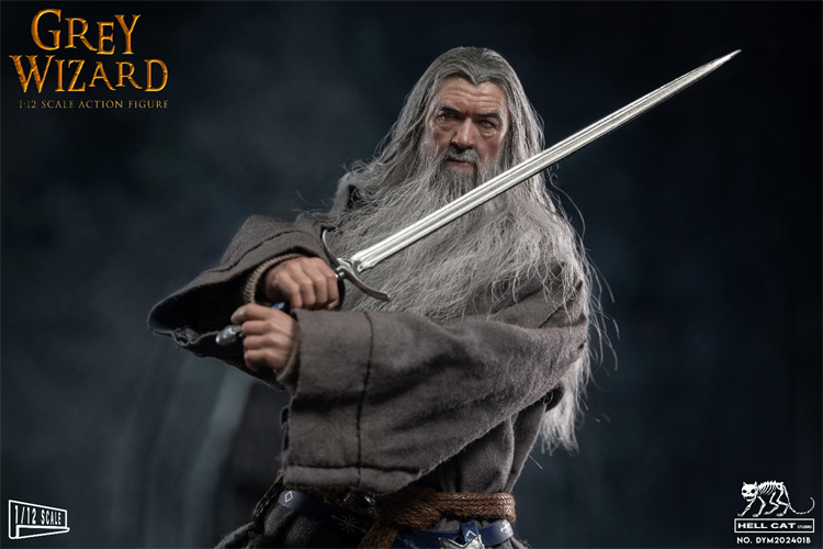 In Stock Hell Cat 1/12 Grey Wizard Action Figure (DYM202401A/B/C)