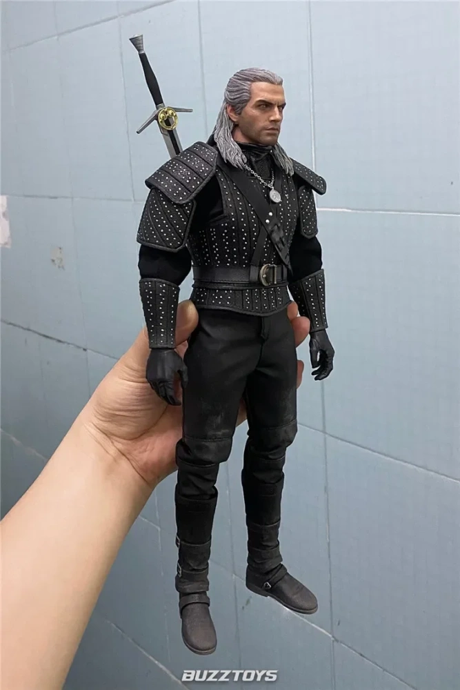In Stock BUZZTOYS BUZ001 1/6 The White Wolf The Witcher Geralt Henry Cavill Action Figures Gift Collection Hobby