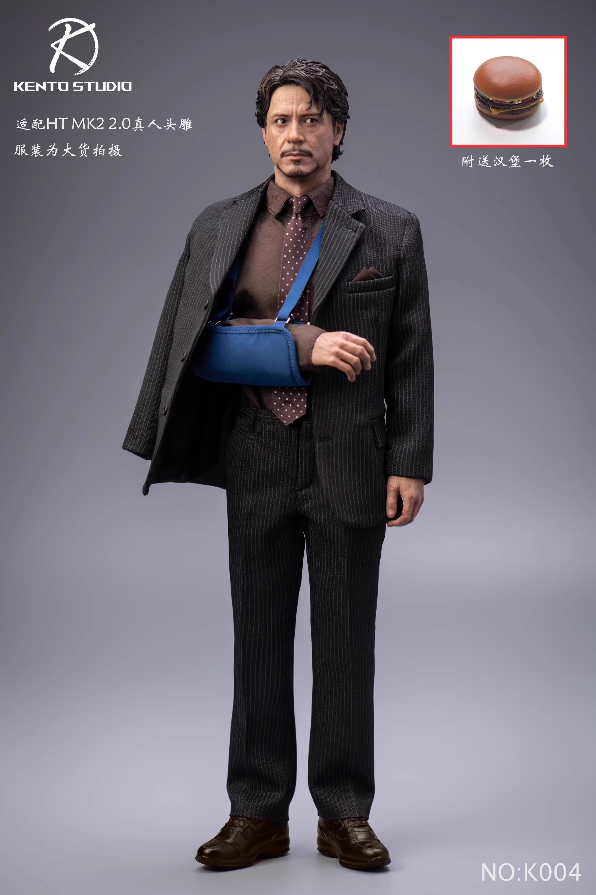 In Stock Kento Studio K004 1/6 Scale Men's Suit Set with body