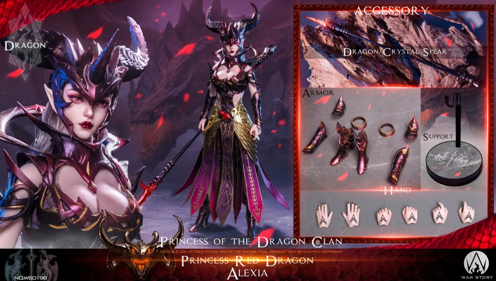In Stock New WAR STORY WS019 1/6  Dragon Princess Alexia Action Figure