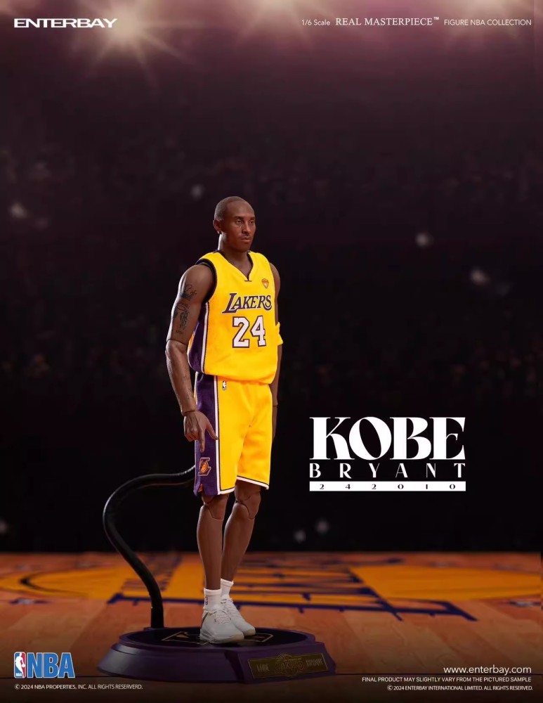 In Stock  ENTERBAY RM-1098 NBA basketball player Kobe Bryant 1/6 movable male soldier figure