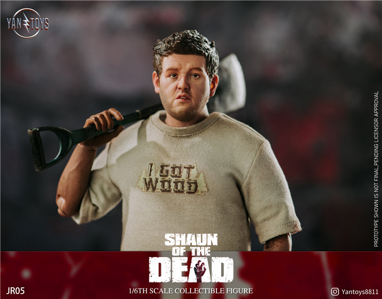 In Stock YANTOYS JR05 1/6 Shaun of the Death Ed Male Action Figure Model Toy