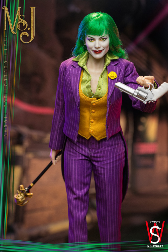 IN STOCK New SWTOYS FS047 1/6 Joker Clown Harley Quinn 12" Action Figure