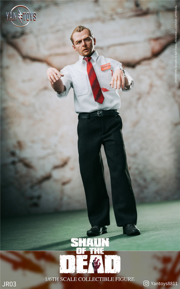 YANTOYS JR03 1/6 Shaun of the Dead Action figure INSTOCK