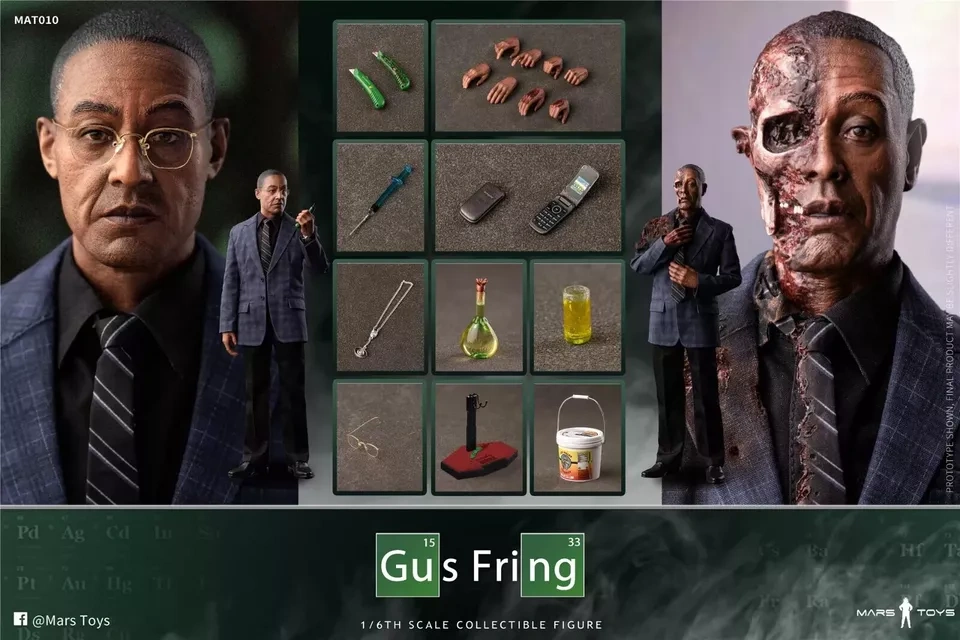 In Stock  Mars Toys MAT010 1/6 Breaking Bads Walter White Fring 12" Figure