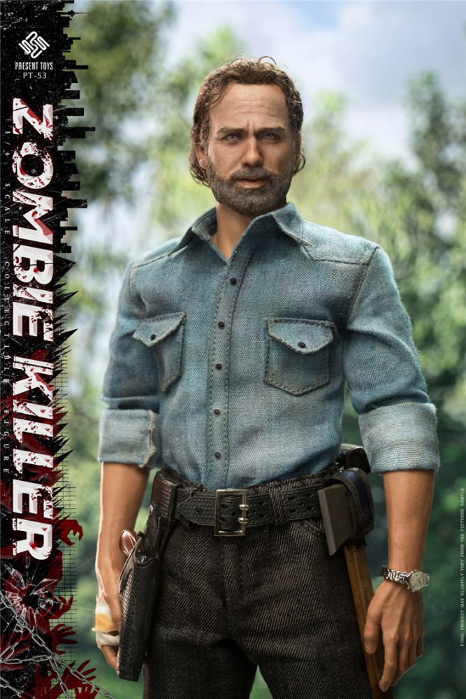 In Stock PRESENT TOYS PT-sp53 Rick Grimes 1/6th Collectible Action Figures Models Statues